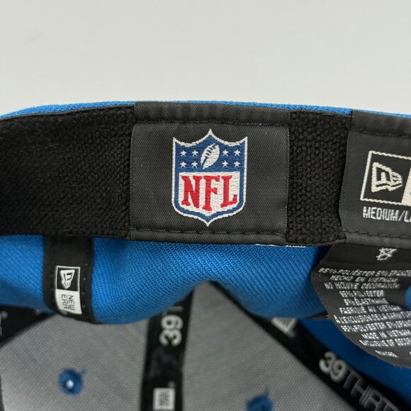 New Era 39THIRTY Detroit Lions Hat Light Blue Cap Fitted Size Medium/Large NFL - Picture 8 of 10
